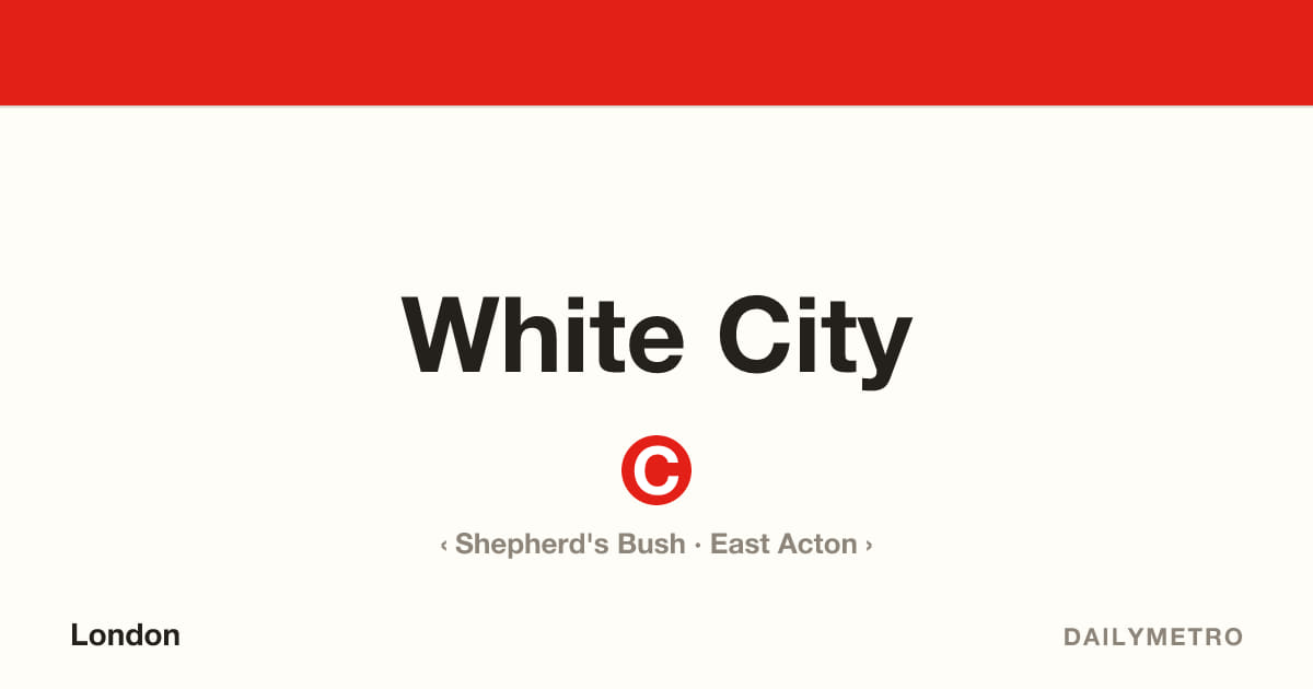 White City station · Lines Central