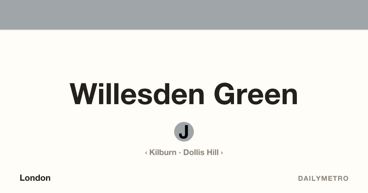Willesden Green station · Lines Jubilee
