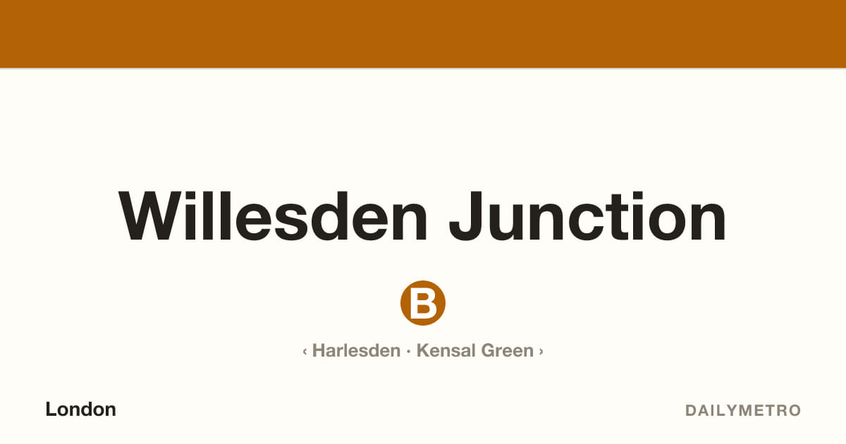 Willesden Junction station · Lines Bakerloo