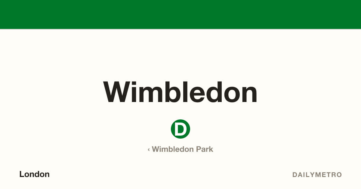 Wimbledon station · Lines District