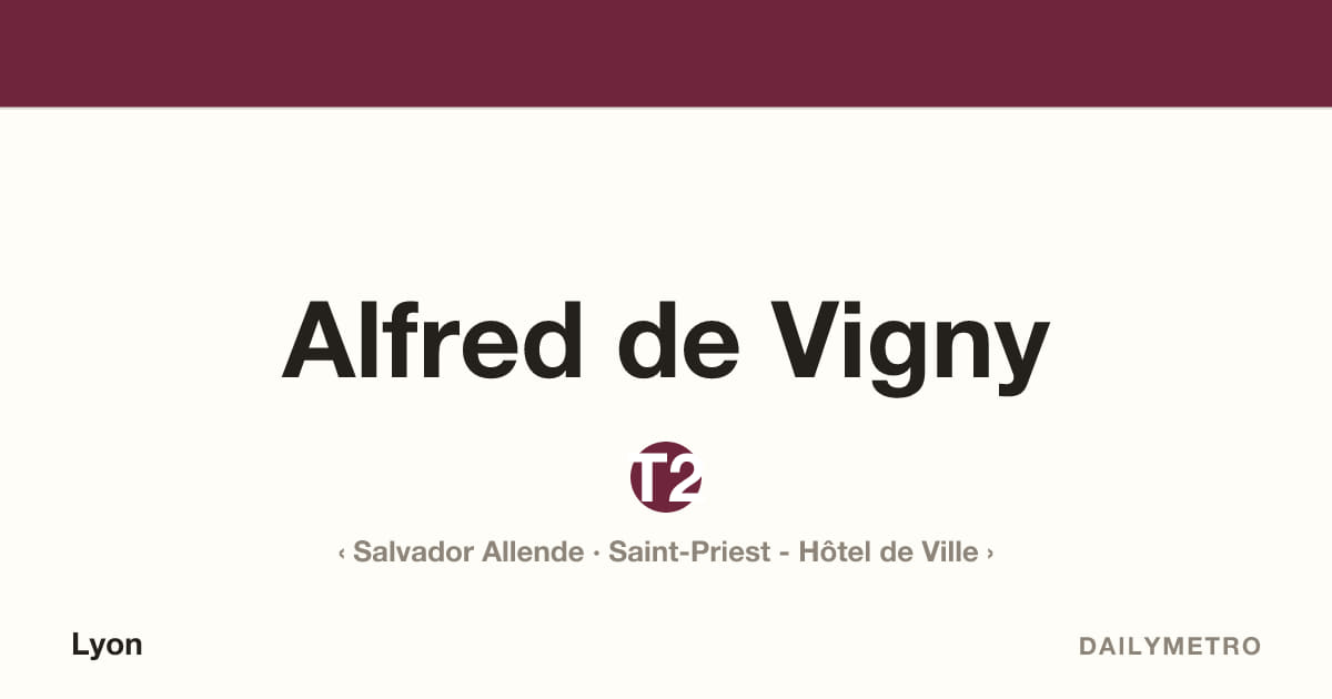 Alfred de Vigny station · Lines T2