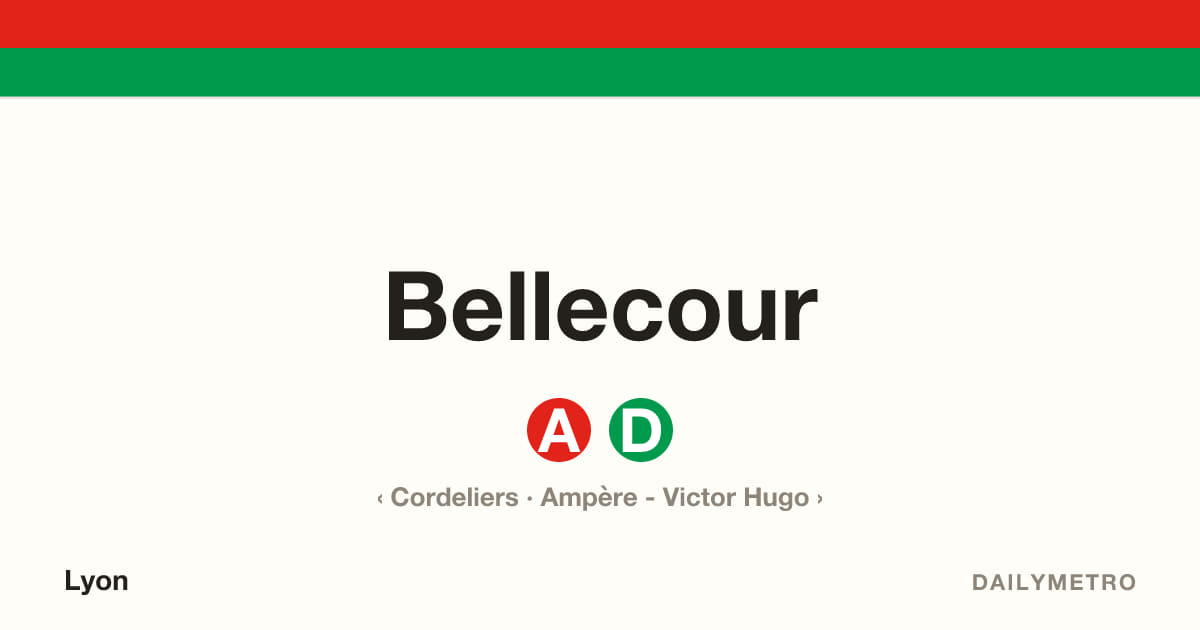 Bellecour station · Lines A, D