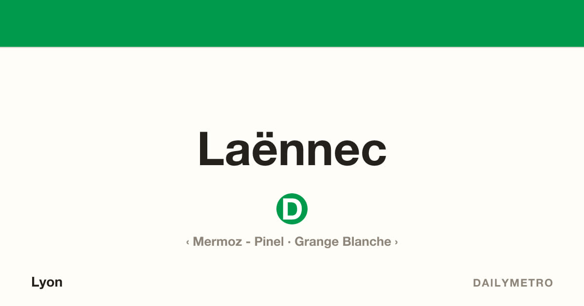 Station Laënnec · Lignes D