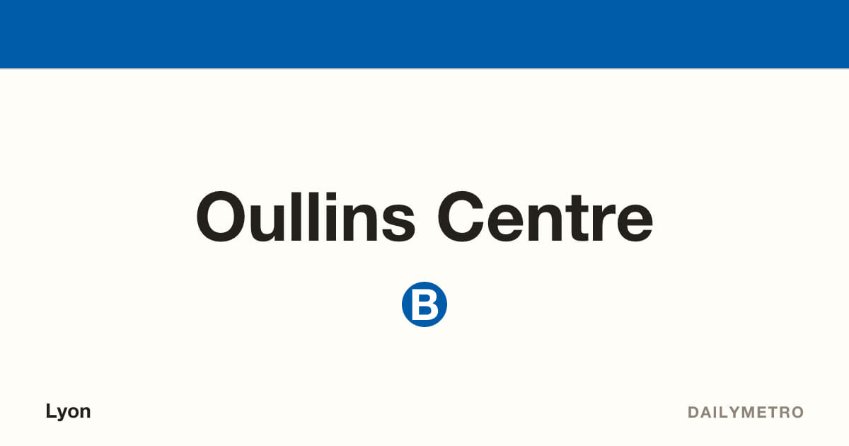 Station Oullins Centre · Lignes B