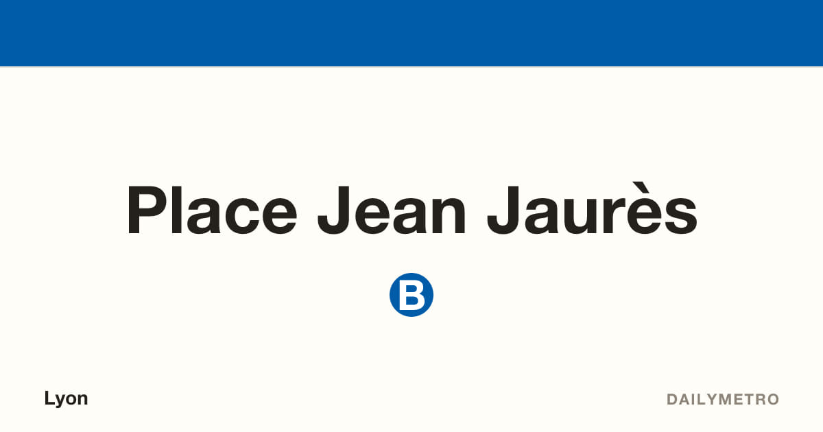 Station Place Jean Jaurès · Lignes B