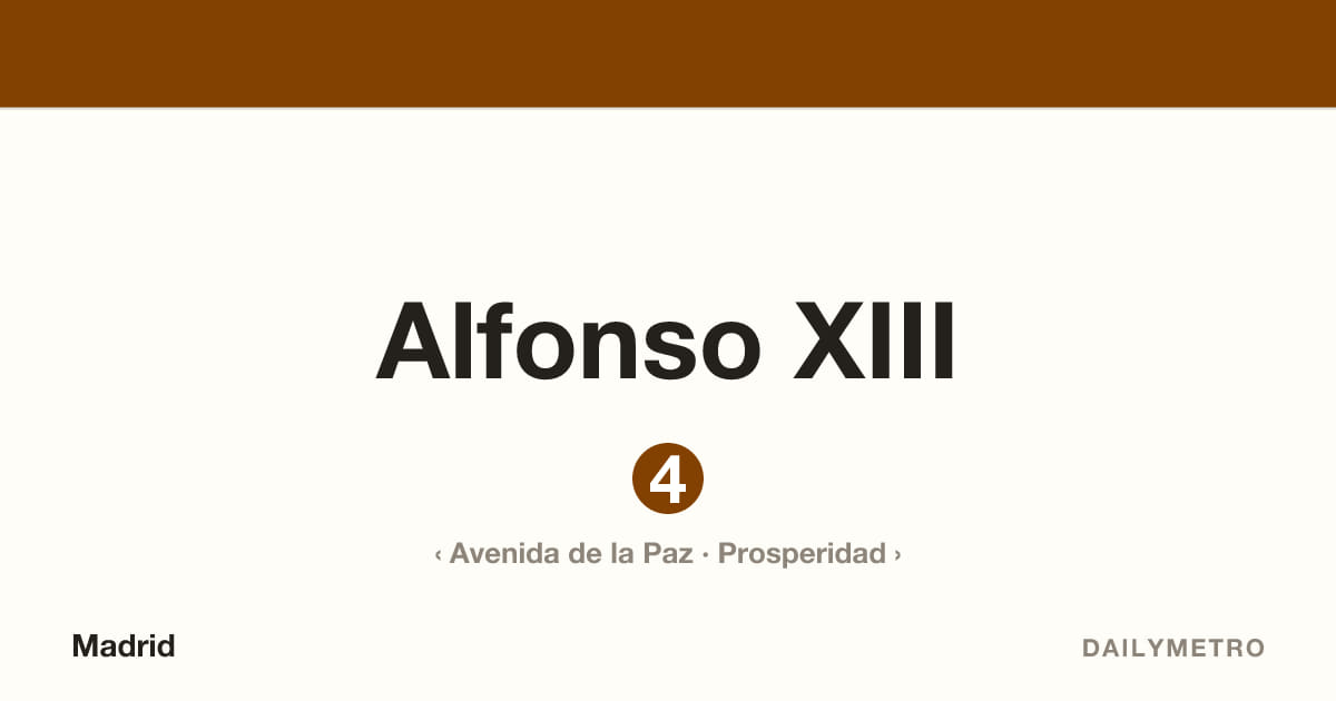 Estación Alfonso XIII · Líneas 4