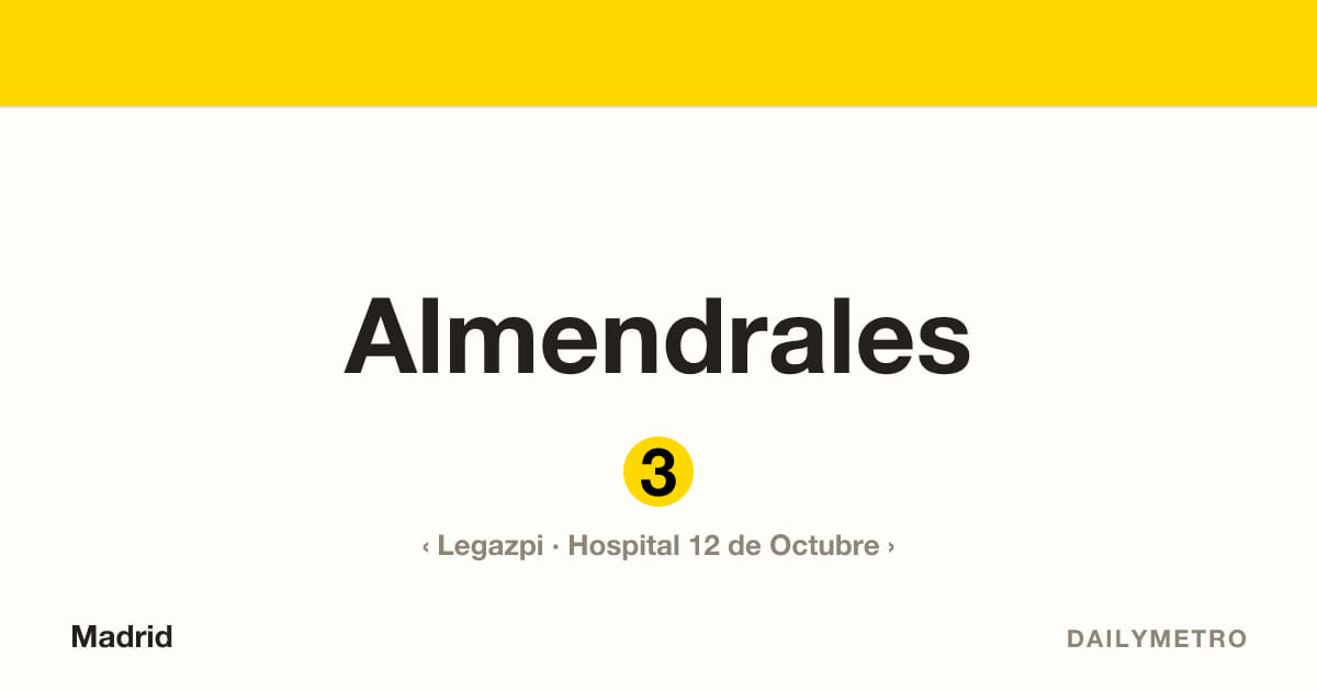 Estación Almendrales · Líneas 3