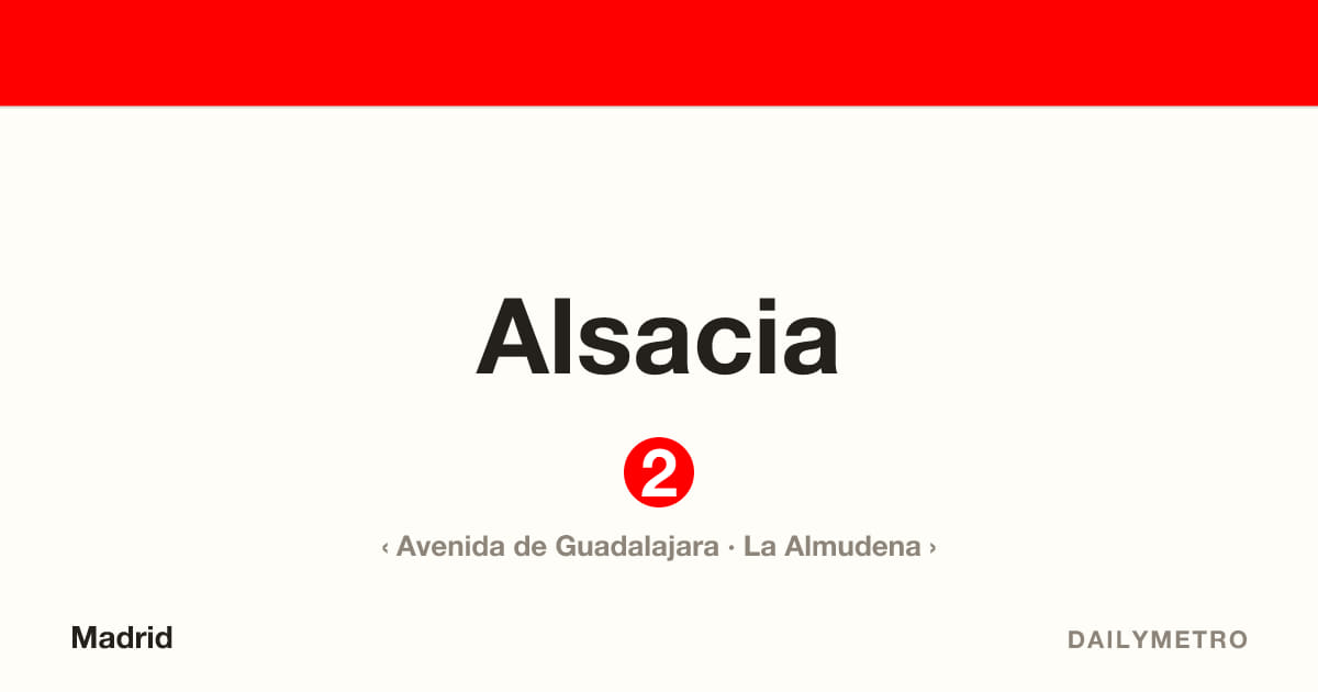 Estación Alsacia · Líneas 2