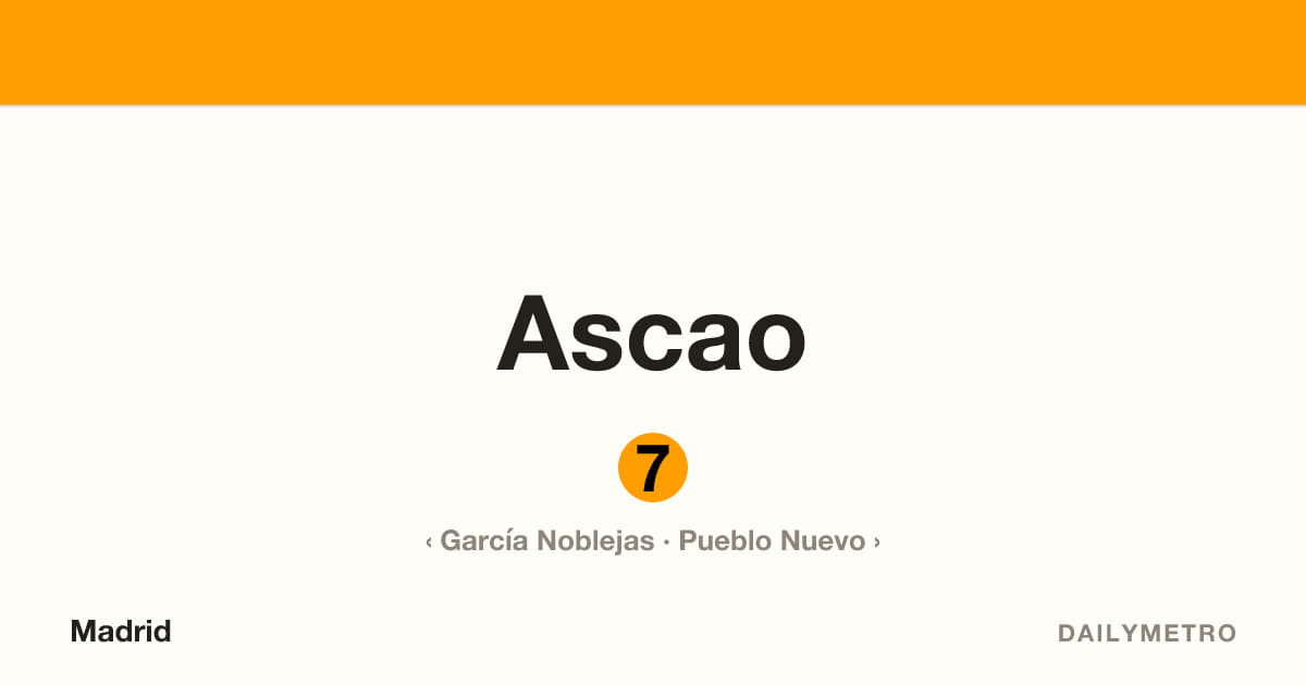 Estación Ascao · Líneas 7