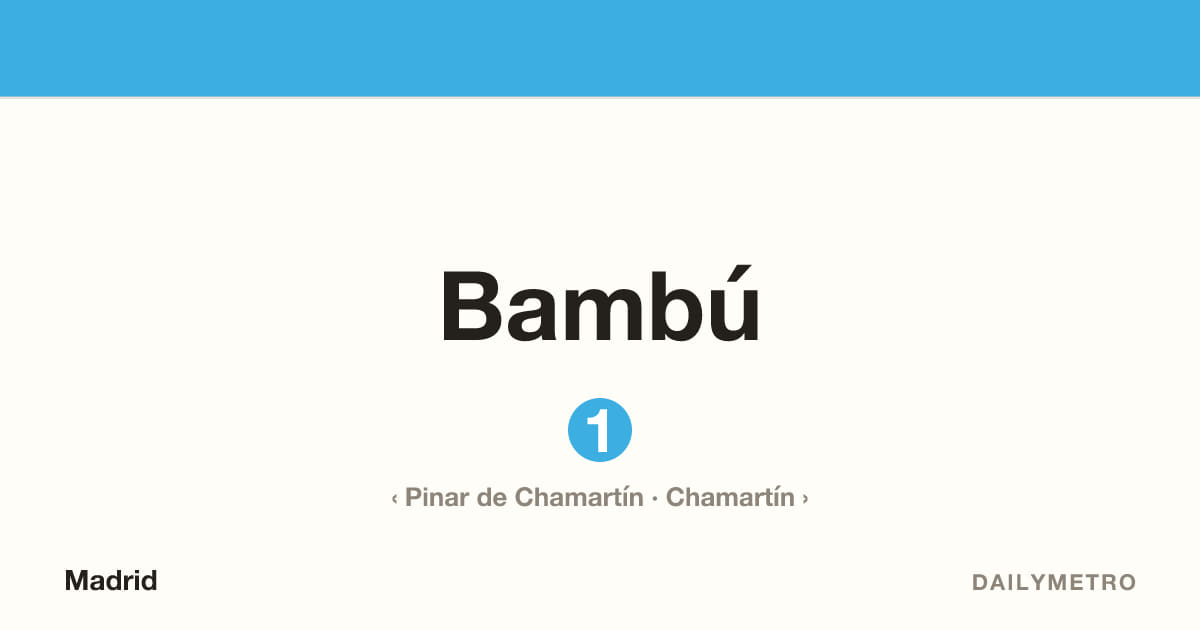 Estación Bambú · Líneas 1