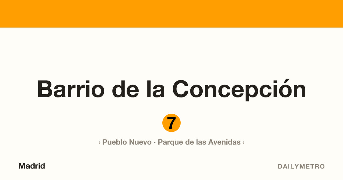Estación Barrio de la Concepción · Líneas 7