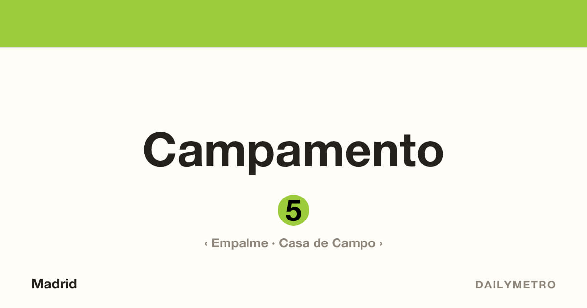 Estación Campamento · Líneas 5