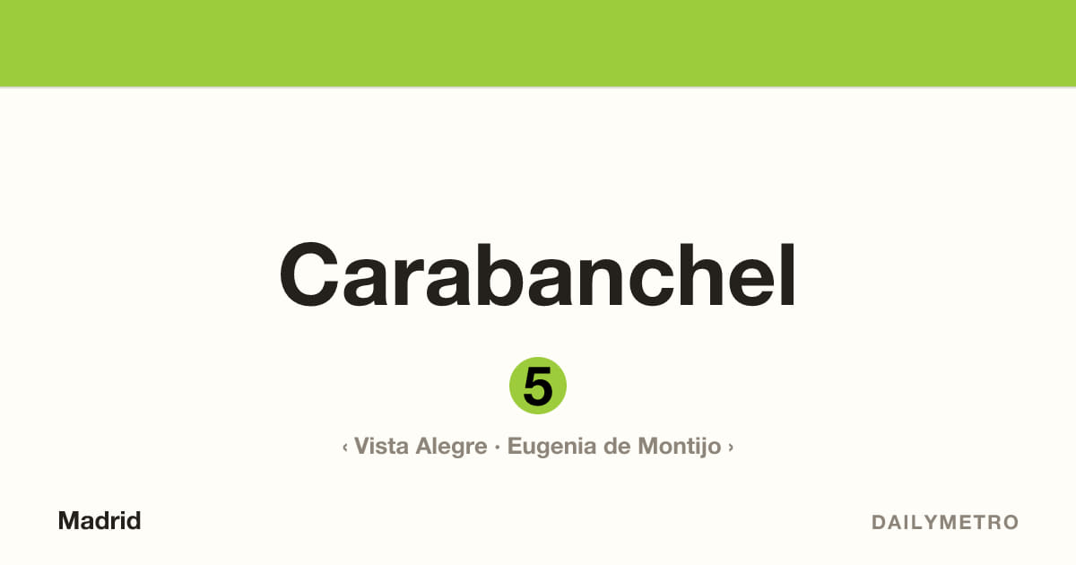 Estación Carabanchel · Líneas 5