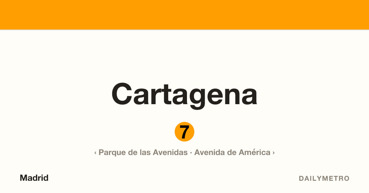 Cartagena station · Lines 7