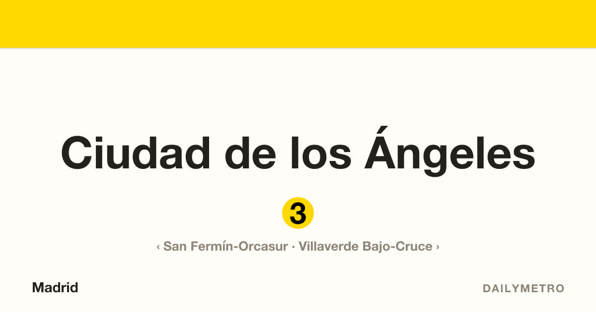 Estación Ciudad de los Ángeles · Líneas 3