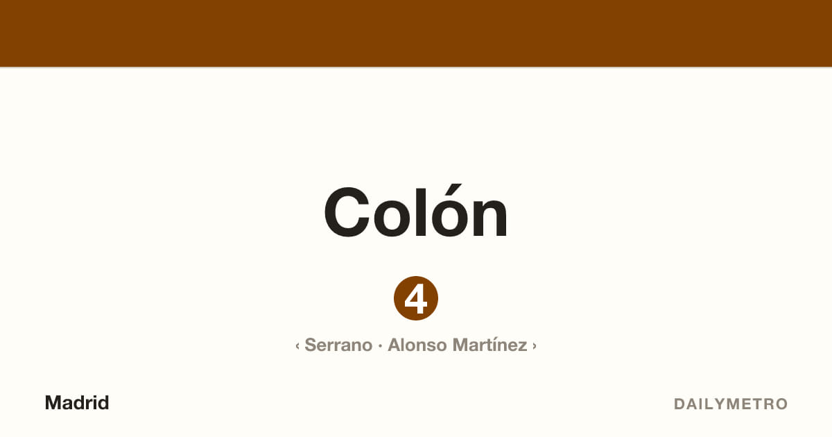 Estación Colón · Líneas 4
