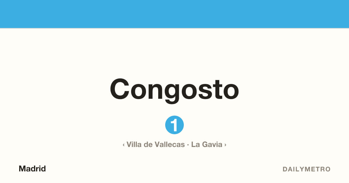 Congosto station · Lines 1