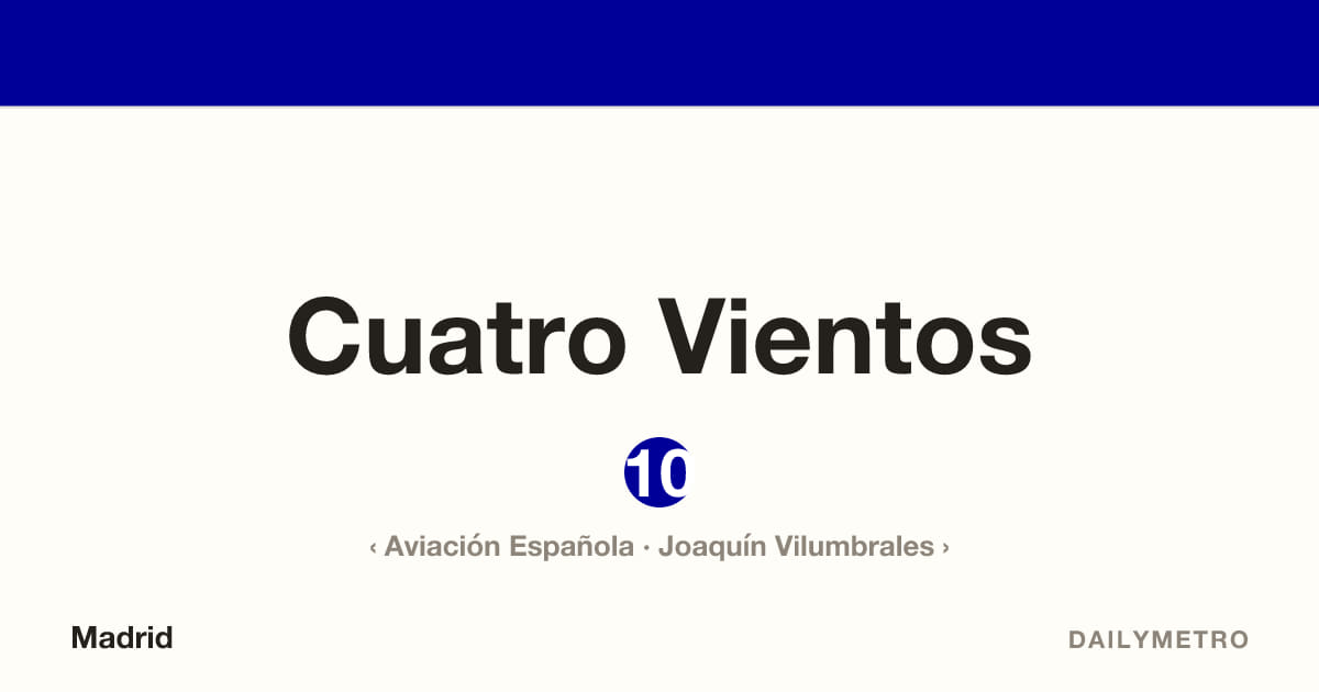 Estación Cuatro Vientos · Líneas 10