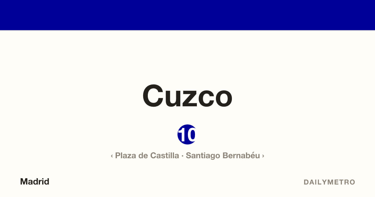 Estación Cuzco · Líneas 10