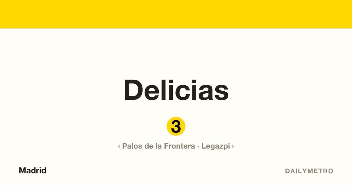 Delicias station · Lines 3