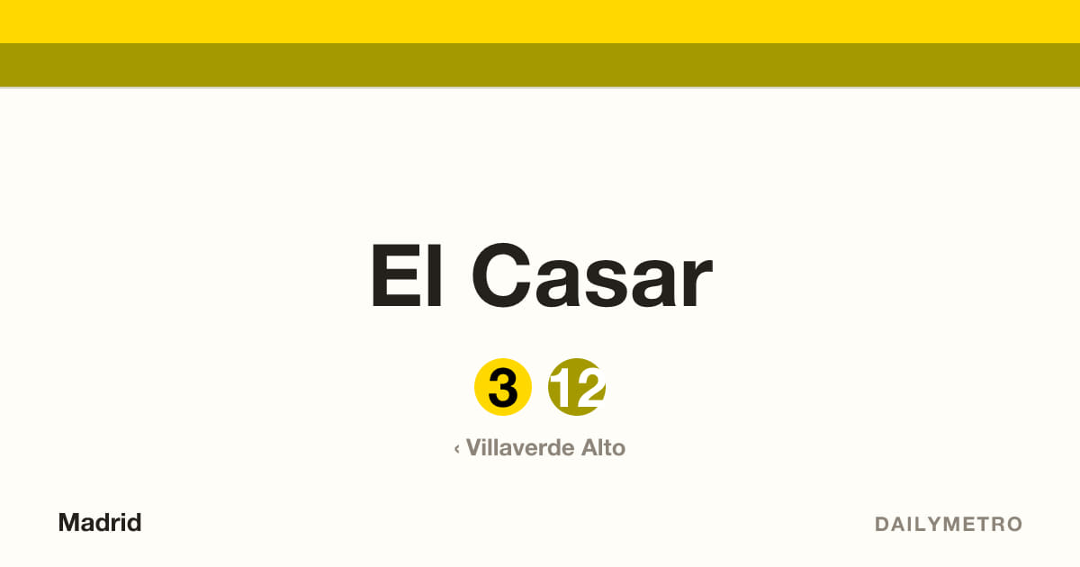 Estación El Casar · Líneas 3, 12