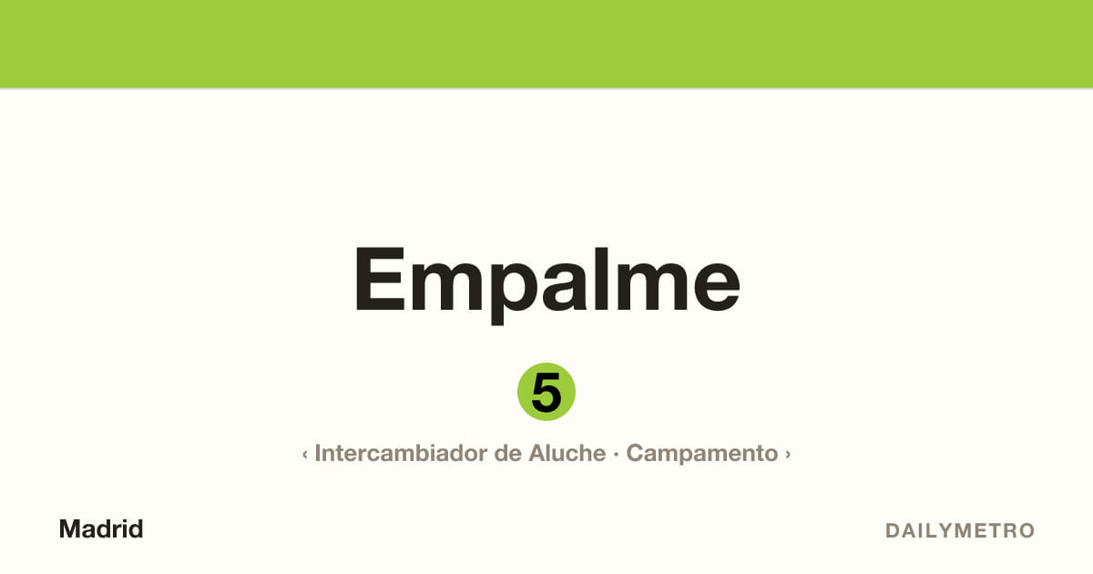 Estación Empalme · Líneas 5