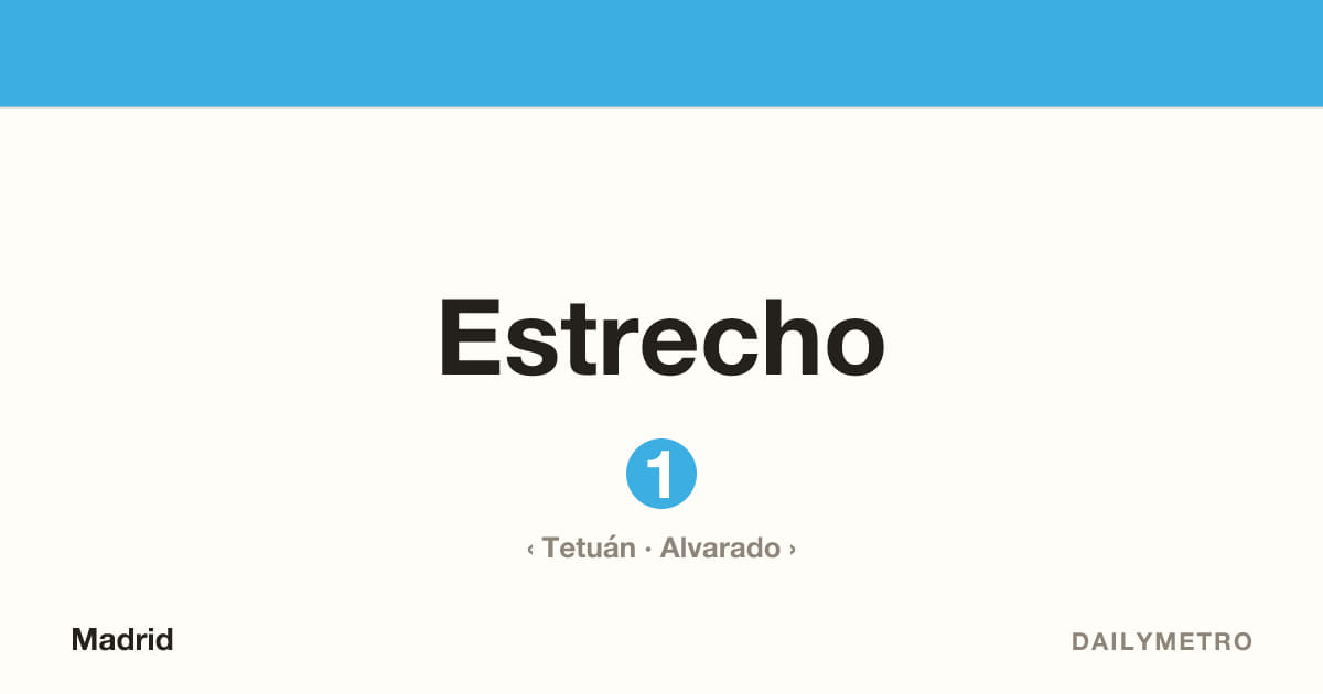 Estación Estrecho · Líneas 1