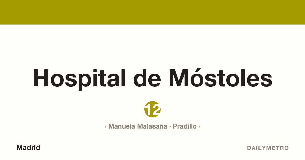 Estación Hospital de Móstoles · Líneas 12