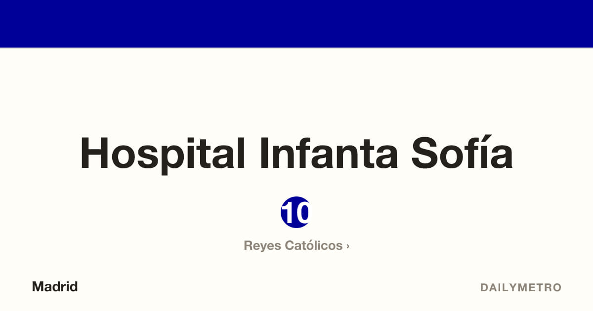Hospital Infanta Sofía station · Lines 10