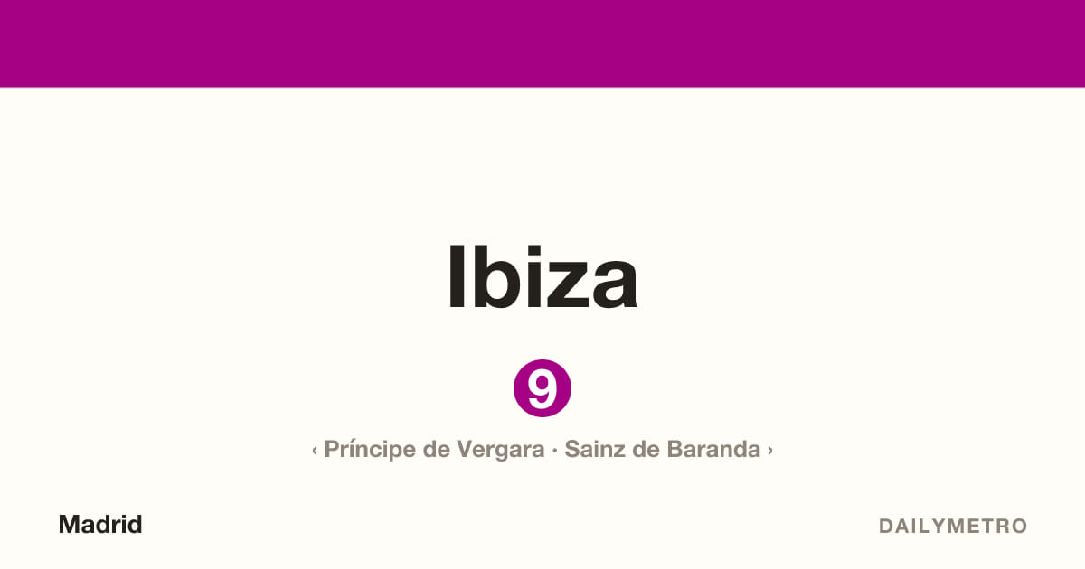 Ibiza station · Lines 9