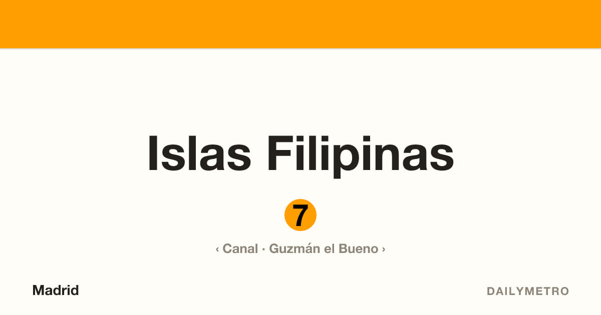 Estación Islas Filipinas · Líneas 7