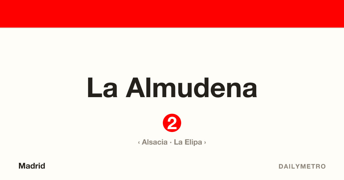 Estación La Almudena · Líneas 2