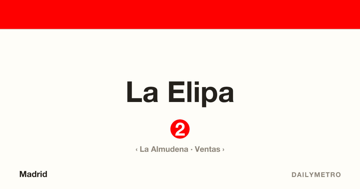 Estación La Elipa · Líneas 2
