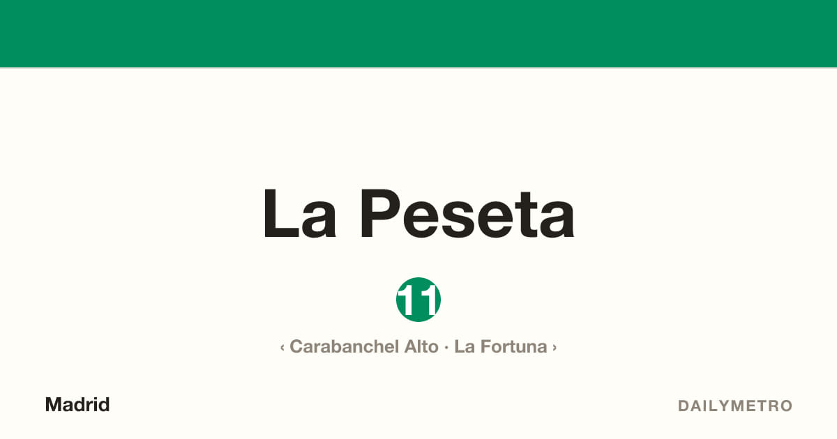 Estación La Peseta · Líneas 11