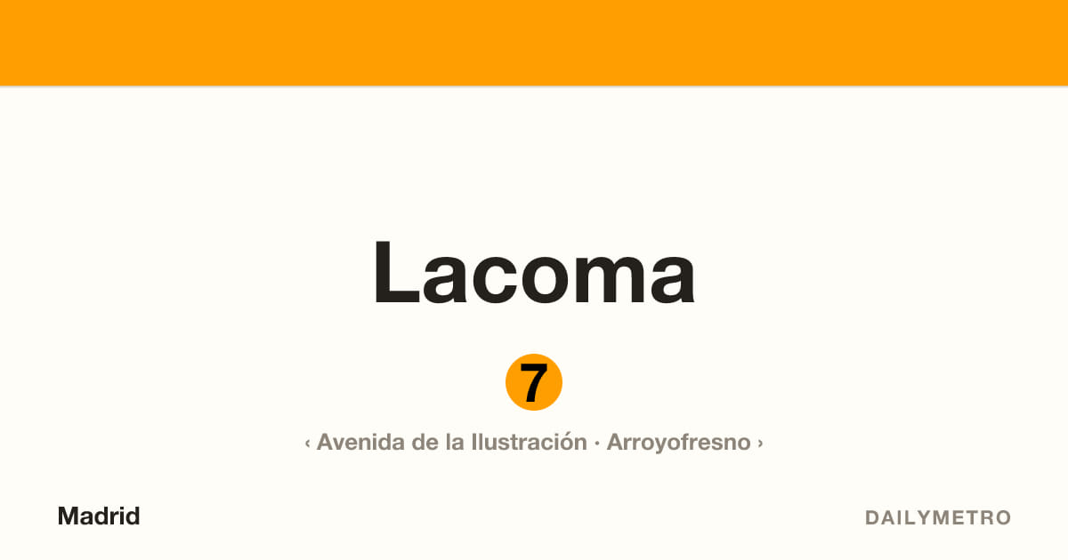 Estación Lacoma · Líneas 7