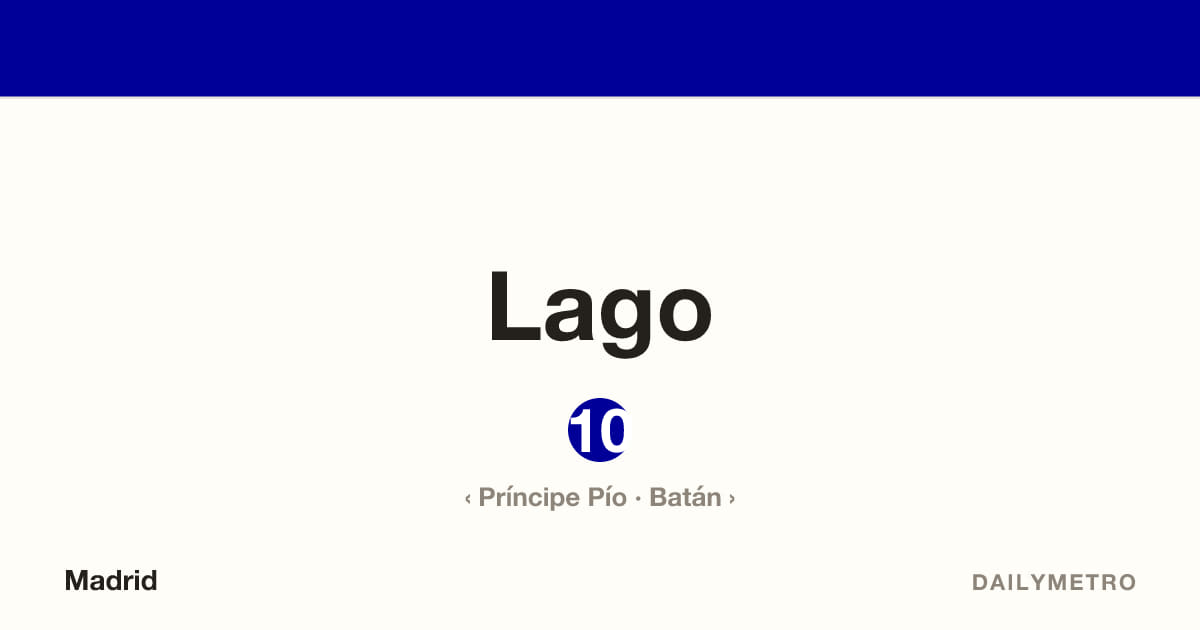 Estación Lago · Líneas 10