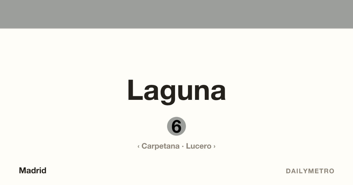 Estación Laguna · Líneas 6