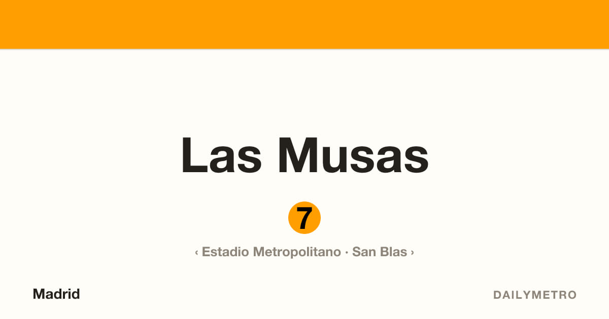 Estación Las Musas · Líneas 7