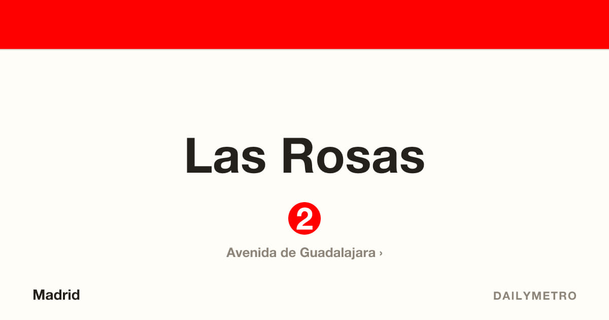 Estación Las Rosas · Líneas 2