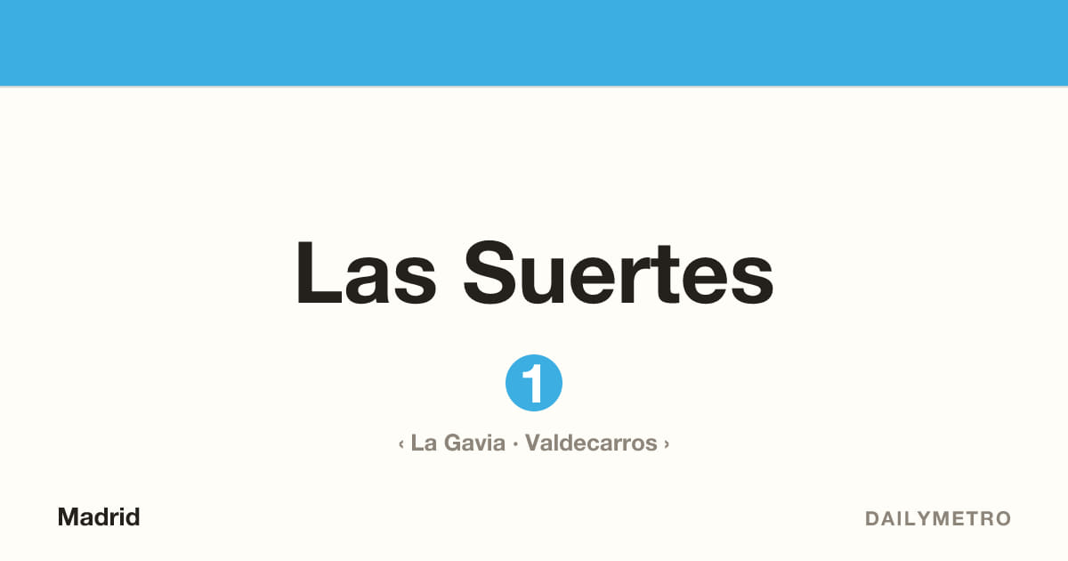 Las Suertes station · Lines 1