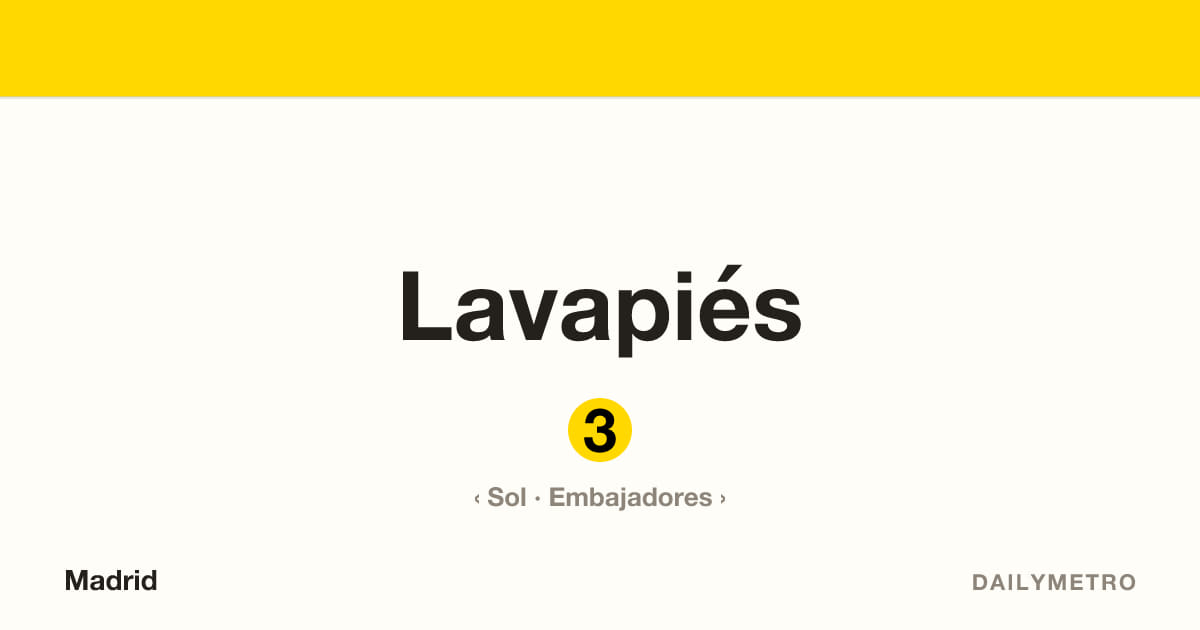 Estación Lavapiés · Líneas 3
