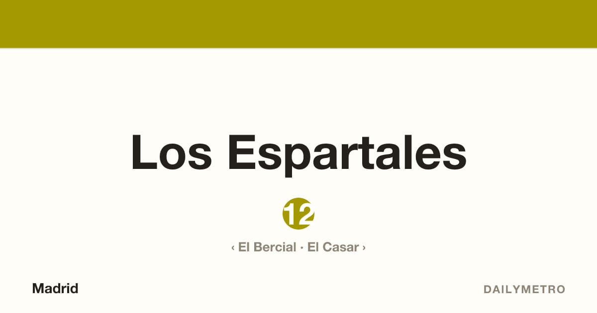 Los Espartales station · Lines 12