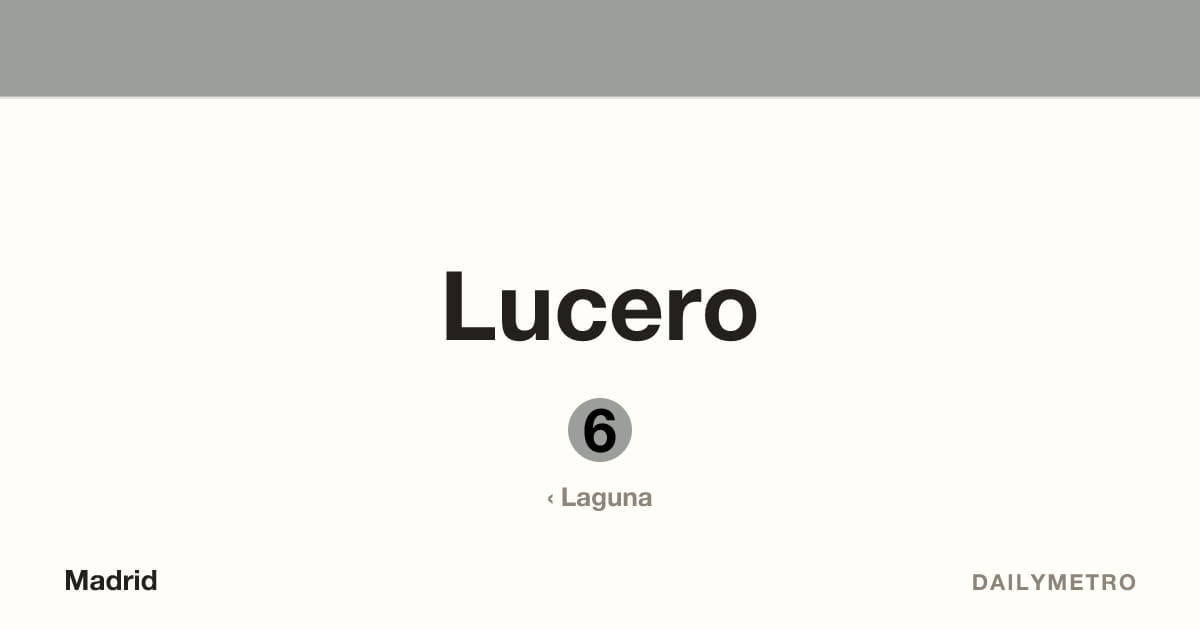 Estación Lucero · Líneas 6