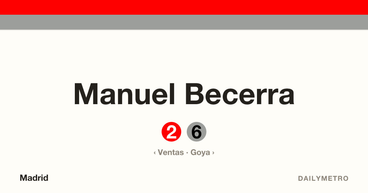 Estación Manuel Becerra · Líneas 2, 6