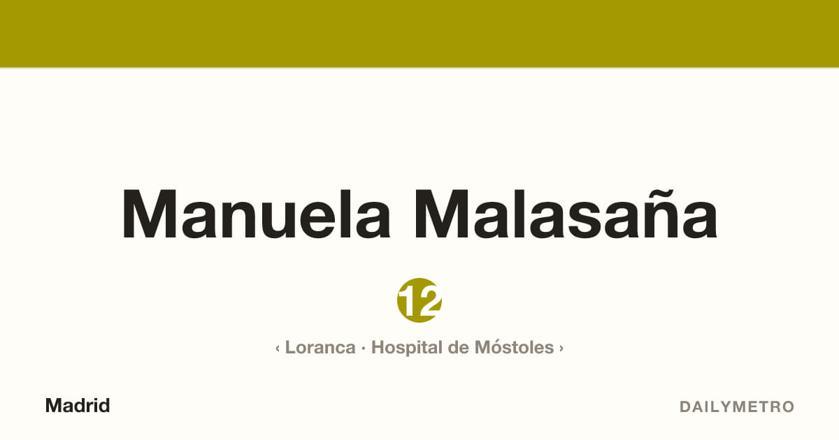 Estación Manuela Malasaña · Líneas 12