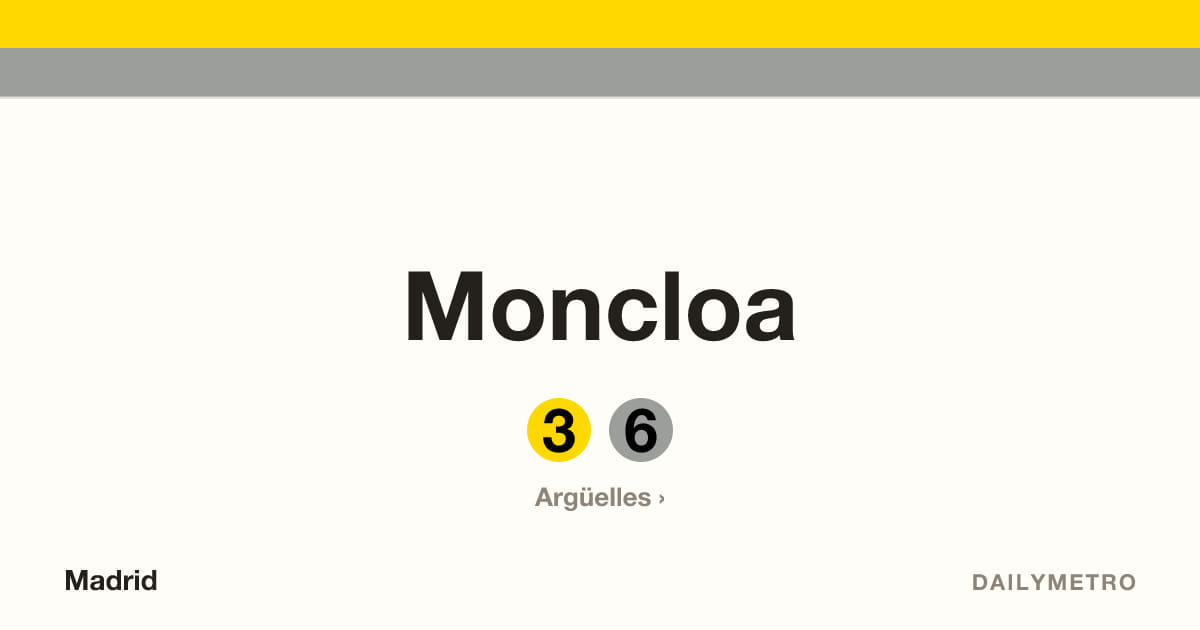 Estación Moncloa · Líneas 3, 6