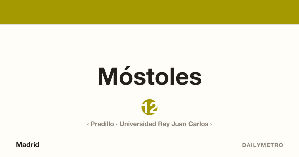 Estación Móstoles · Líneas 12