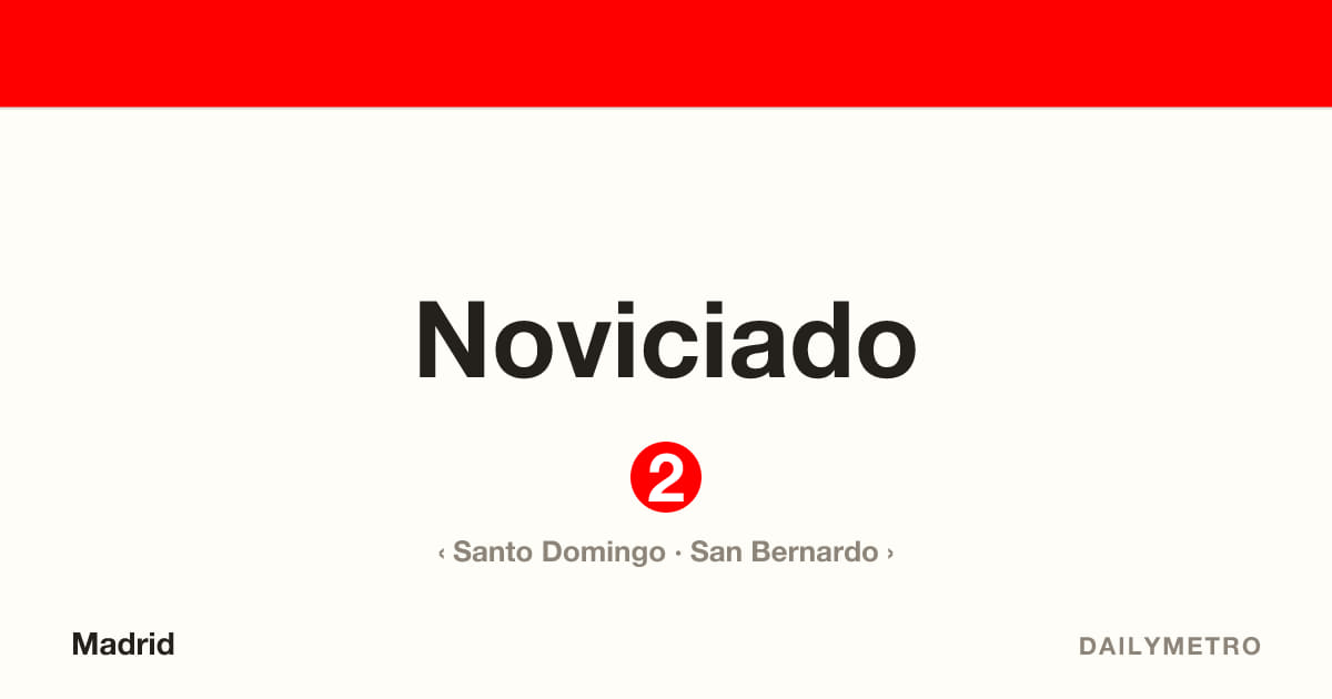 Noviciado station · Lines 2