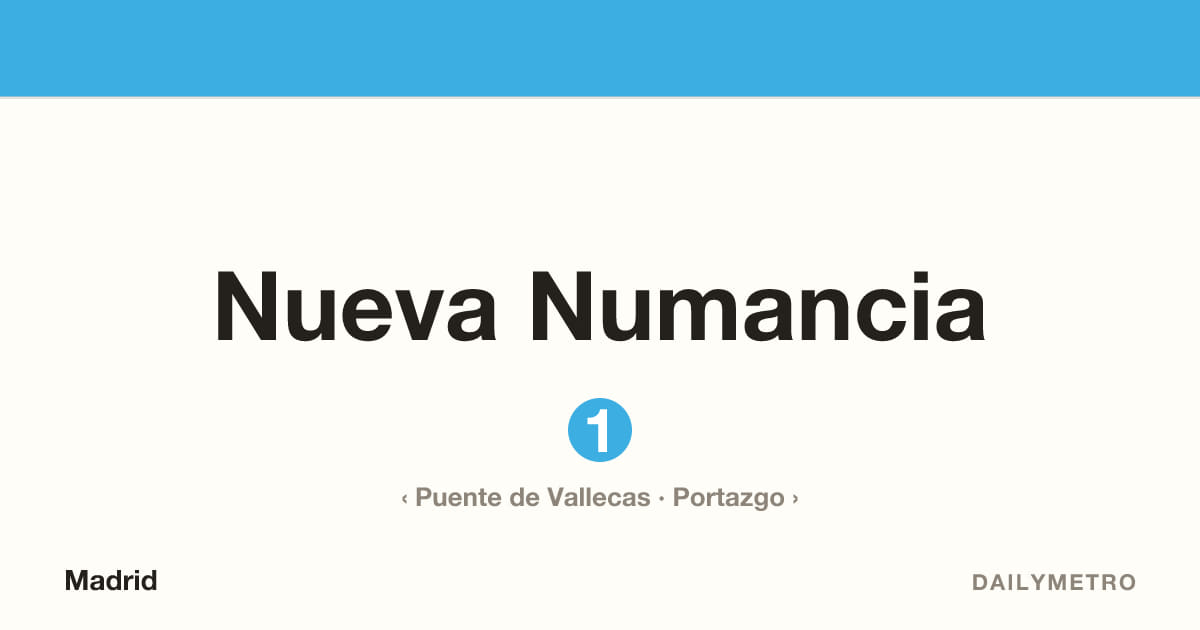 Estación Nueva Numancia · Líneas 1