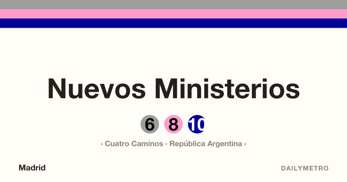Estación Nuevos Ministerios · Líneas 6, 8, 10